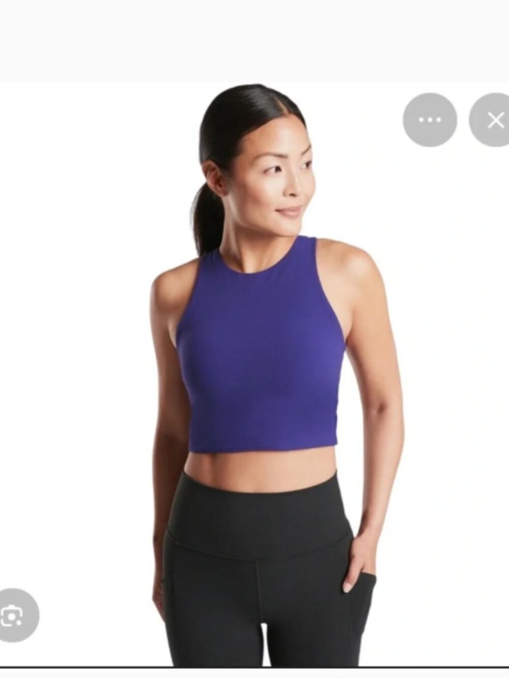 NWT Athleta Conscious Crop, size small D-DD+